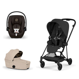 Cybex Platinum Mios 5 Stroller + Fold Cot + Cloud G Pro Recline Infant Car Seat Bundle
