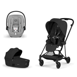 Cybex Platinum Mios 5 Stroller + Fold Cot + Cloud G Pro Recline Infant Car Seat Bundle