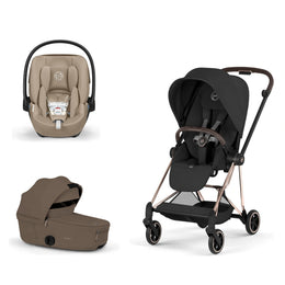 Cybex Platinum Mios 5 Stroller + Fold Cot + Cloud G Pro Recline Infant Car Seat Bundle