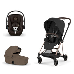 Cybex Platinum Mios 5 Stroller + Fold Cot + Cloud G Pro Recline Infant Car Seat Bundle