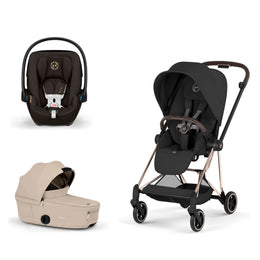Cybex Platinum Mios 5 Stroller + Fold Cot + Cloud G Pro Recline Infant Car Seat Bundle