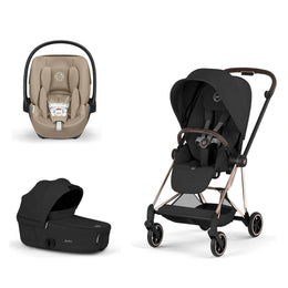 Cybex Platinum Mios 5 Stroller + Fold Cot + Cloud G Pro Recline Infant Car Seat Bundle