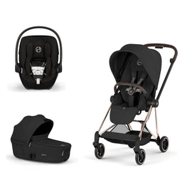 Cybex Platinum Mios 5 Stroller + Fold Cot + Cloud G Pro Recline Infant Car Seat Bundle