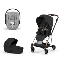 Cybex Platinum Mios 5 Stroller + Fold Cot + Cloud G Pro Recline Infant Car Seat Bundle