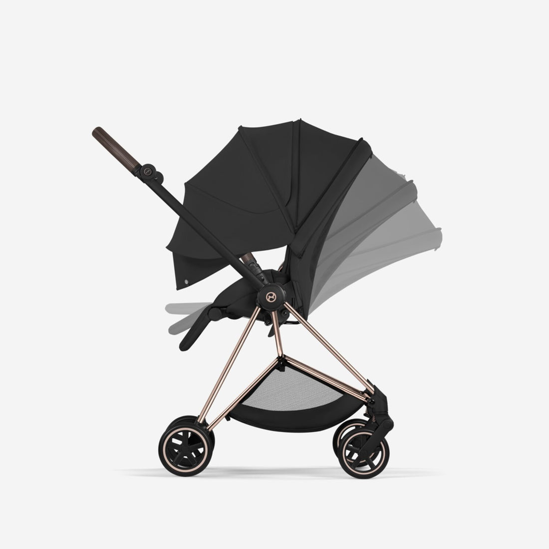 CYBEX Platinum Mios Stroller — Ergonomic Near-Flat with XXL extendable Canopy