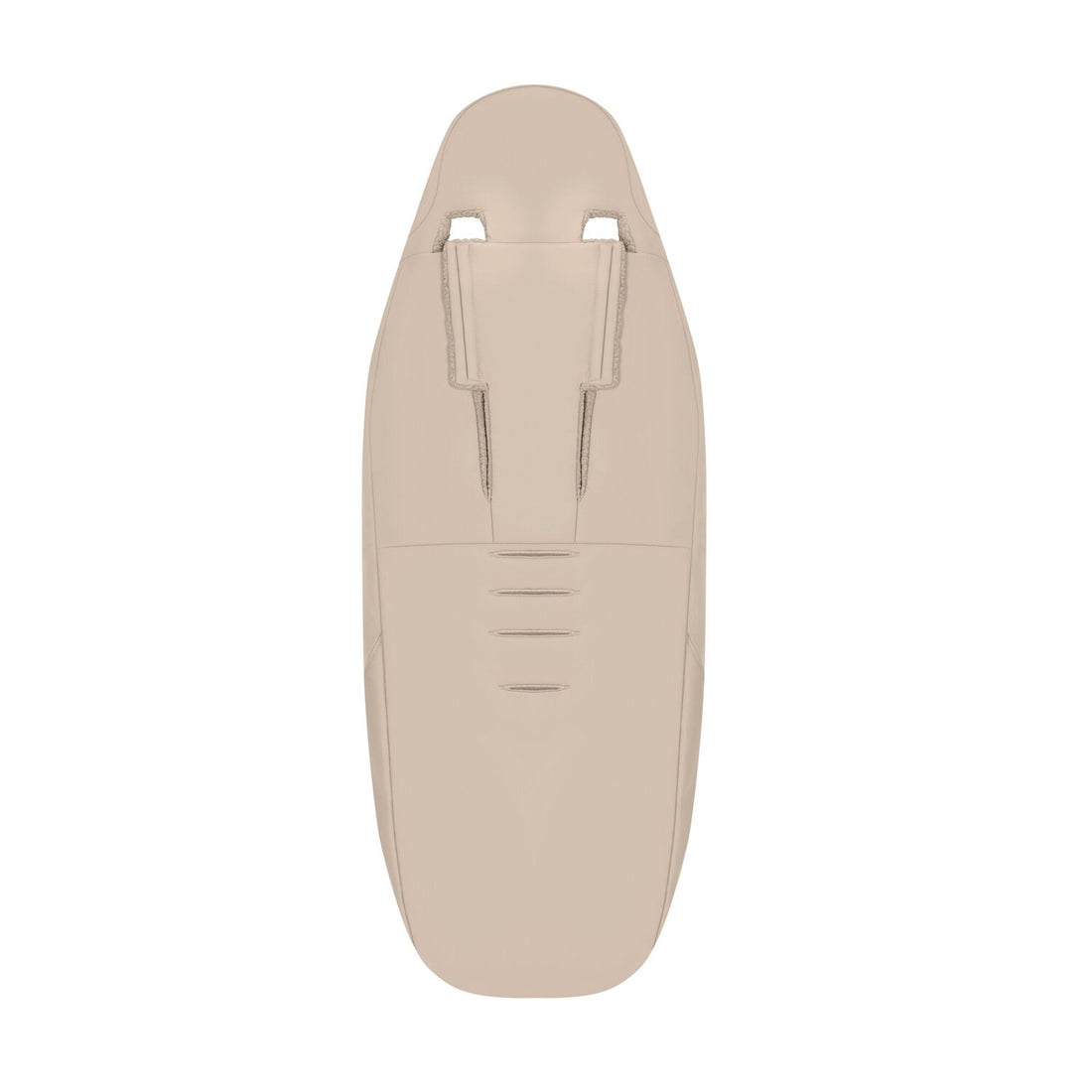 CYBEX Platinum Footmuff in Cozy Beige, rear product view