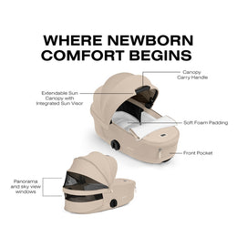 Cybex Platinum Mios 5 / Coya 2 Fold Lux Carry Cot
