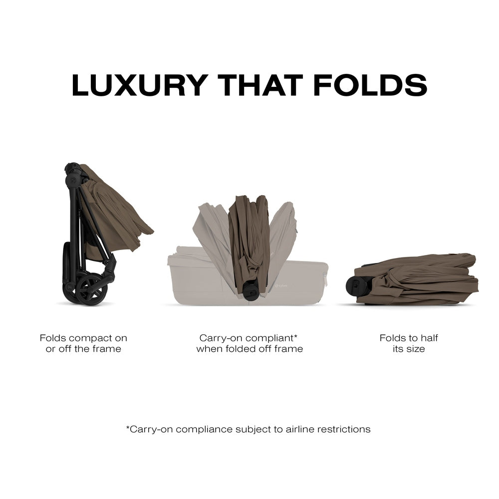 Cybex Platinum Mios 5 / Coya 2 Fold Lux Carry Cot canopy detail gallery view 18