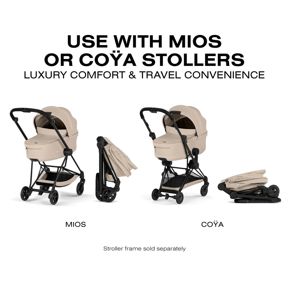 Cybex Platinum Mios 5 / Coya 2 Fold Lux Carry Cot stroller travel system view gallery view 15