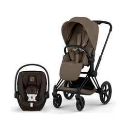 Cybex Platinum Priam 5 Luxury Stroller + Cloud G Pro Recline Infant Car Seat Bundle