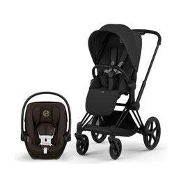 Cybex Platinum Priam 5 Luxury Stroller + Cloud G Pro Recline Infant Car Seat Bundle