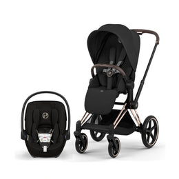 Cybex Platinum Priam 5 Luxury Stroller + Cloud G Pro Recline Infant Car Seat Bundle