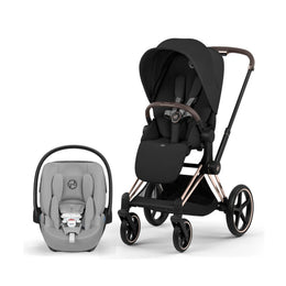 Cybex Platinum Priam 5 Luxury Stroller + Cloud G Pro Recline Infant Car Seat Bundle