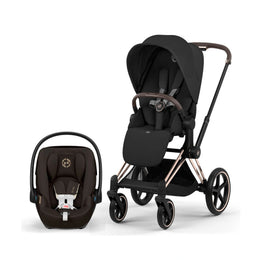 Cybex Platinum Priam 5 Luxury Stroller + Cloud G Pro Recline Infant Car Seat Bundle