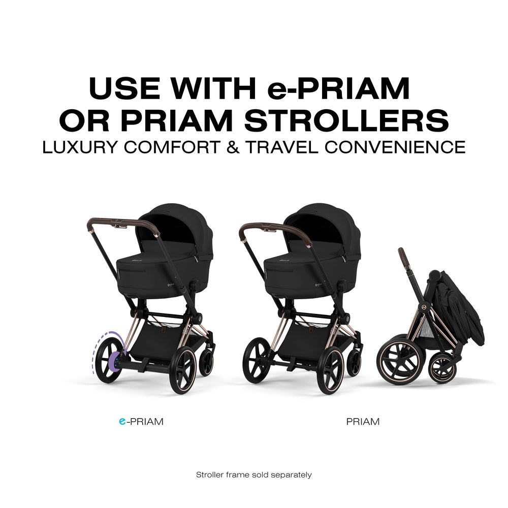 Cybex Platinum Priam 5 Fold Lux Carry Cot canopy detail gallery view 13