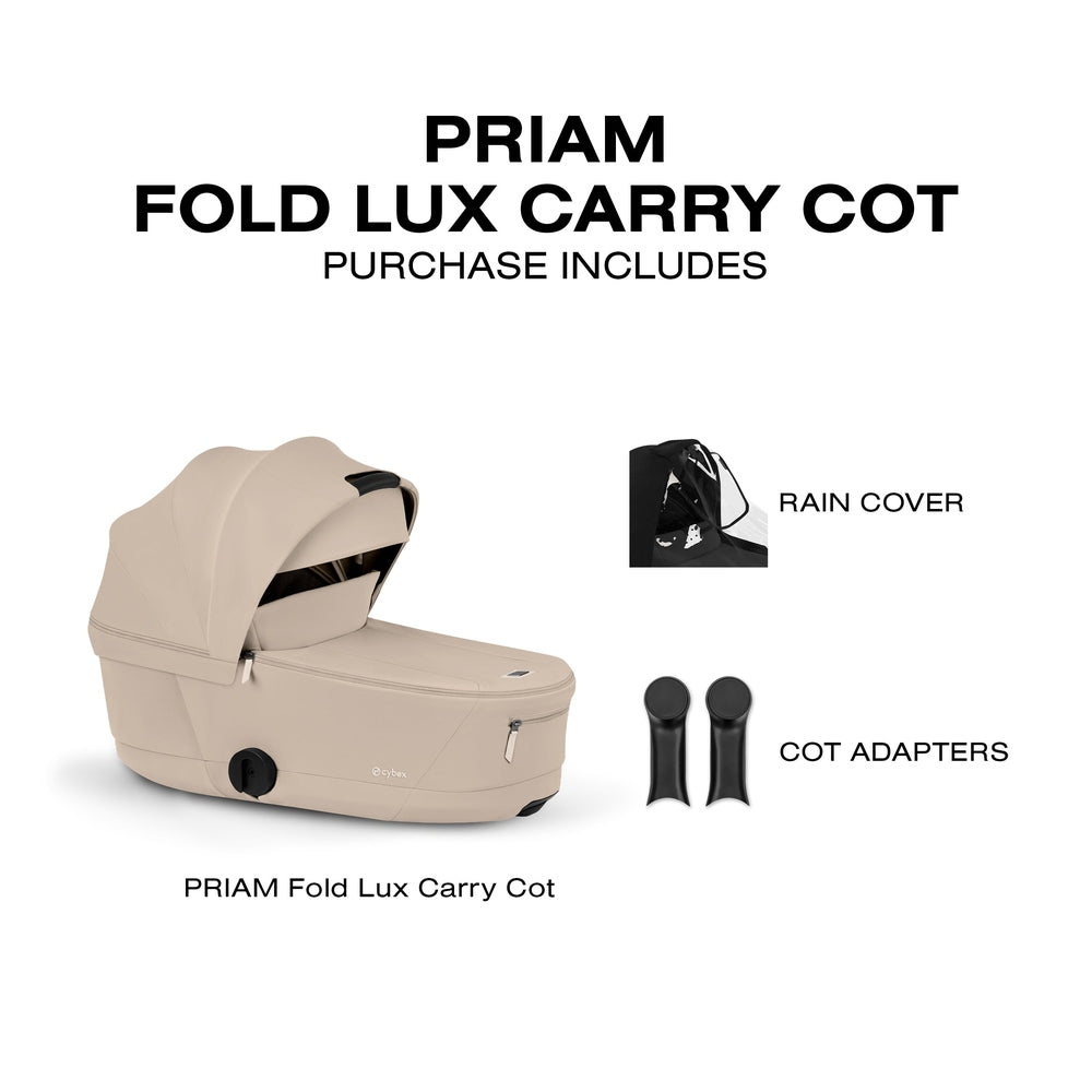 Cybex Platinum Priam 5 Fold Lux Carry Cot canopy detail gallery view 19