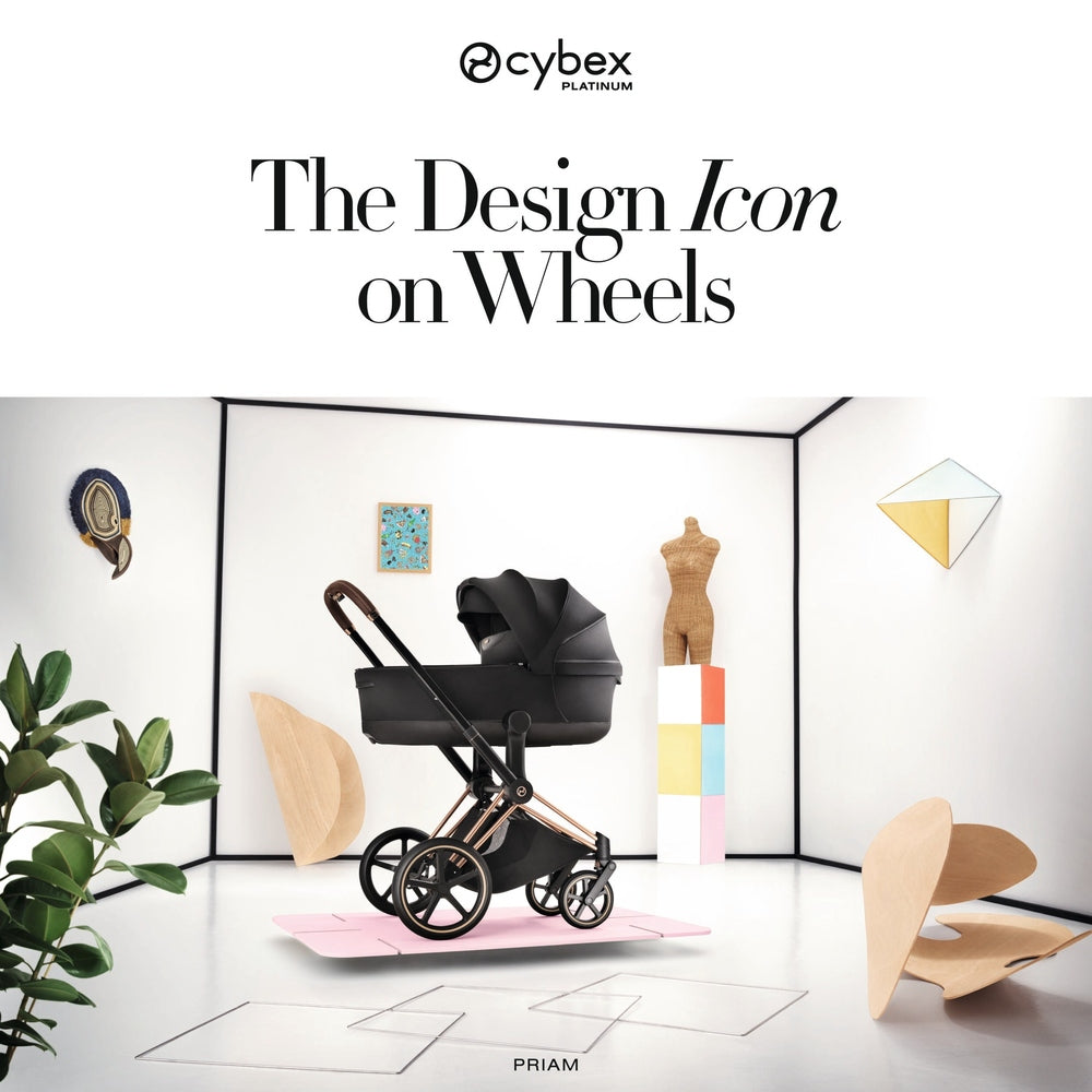 Cybex Platinum Priam 5 Fold Lux Carry Cot compact folded view