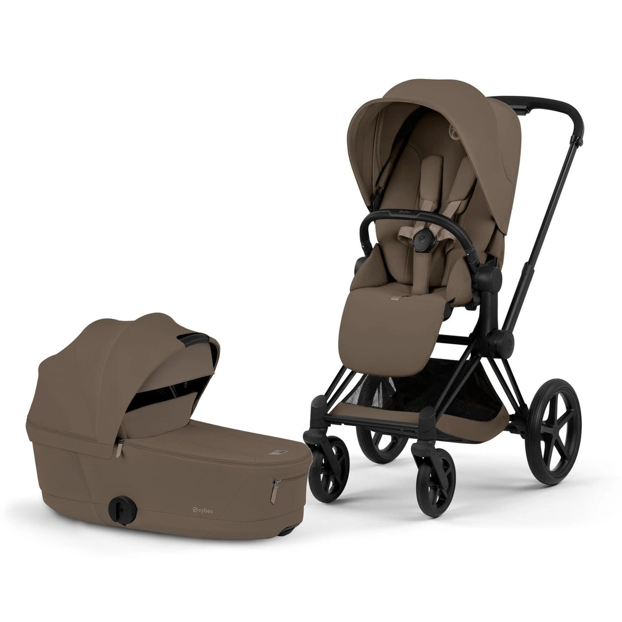 Cybex Platinum Priam 5 Luxury Stroller + Fold Lux Carry Cot Bundle