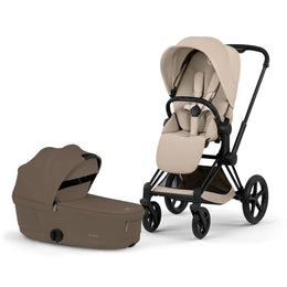 Cybex Platinum Priam 5 Luxury Stroller + Fold Lux Carry Cot Bundle