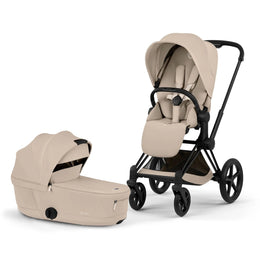 Cybex Platinum Priam 5 Luxury Stroller + Fold Lux Carry Cot Bundle