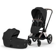 Cybex Platinum Priam 5 Luxury Stroller + Fold Lux Carry Cot Bundle