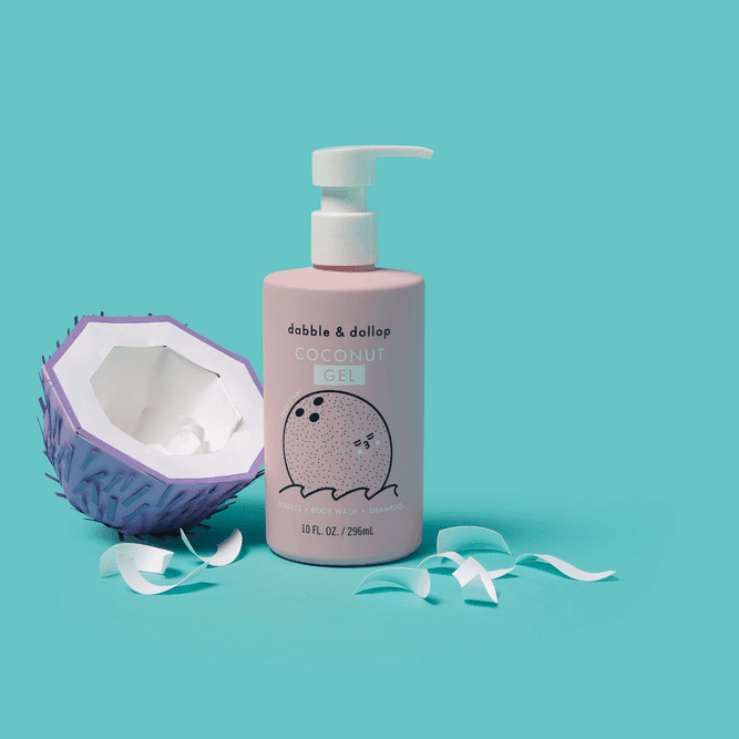 Dabble & Dollop All-Natural Shampoo, Body Wash & Bubbles Coconut