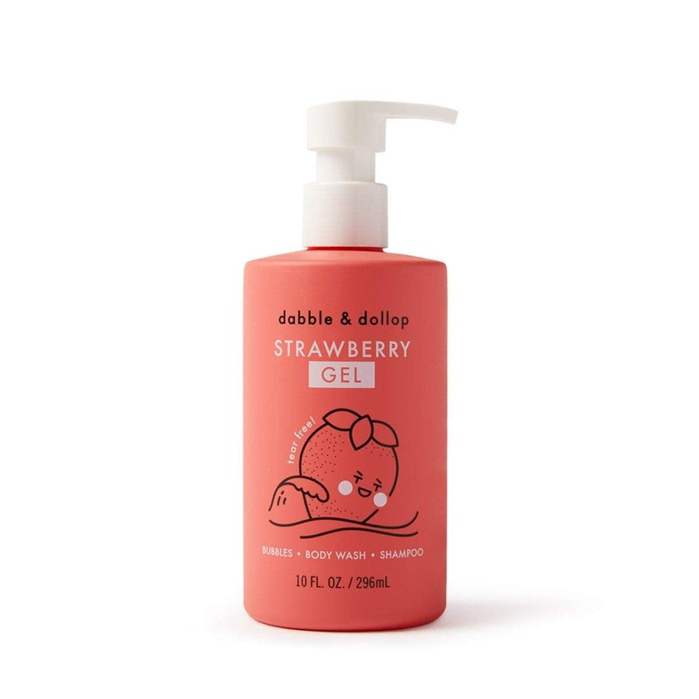 Dabble & Dollop All-Natural Shampoo, Body Wash & Bubbles Strawberry