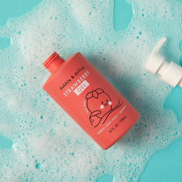 Dabble & Dollop All-Natural Shampoo, Body Wash & Bubbles Strawberry