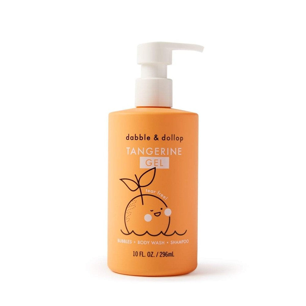 Dabble & Dollop All-Natural Shampoo, Body Wash & Bubbles Tangerine