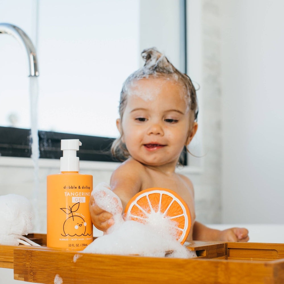 Dabble & Dollop All-Natural Shampoo, Body Wash & Bubbles Tangerine