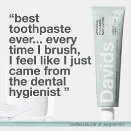 Davids Toothpaste Fluoride Free Peppermint