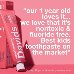 Davids Toothpaste Fluoride Free Strawberry Watermelon