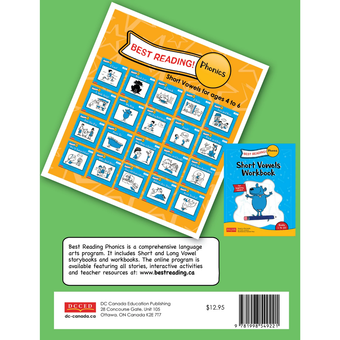 Best Reading! Phonics - Letter Sounds Workbook 2 - English back cover with publisher and book details
