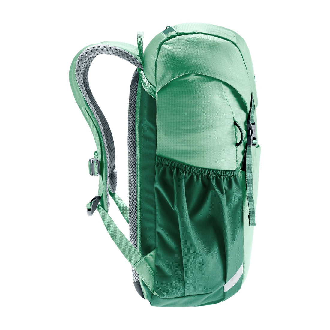 Deuter Junior Kids' Backpack in Spearmint Seagreen — right-side view showing elastic side pocket