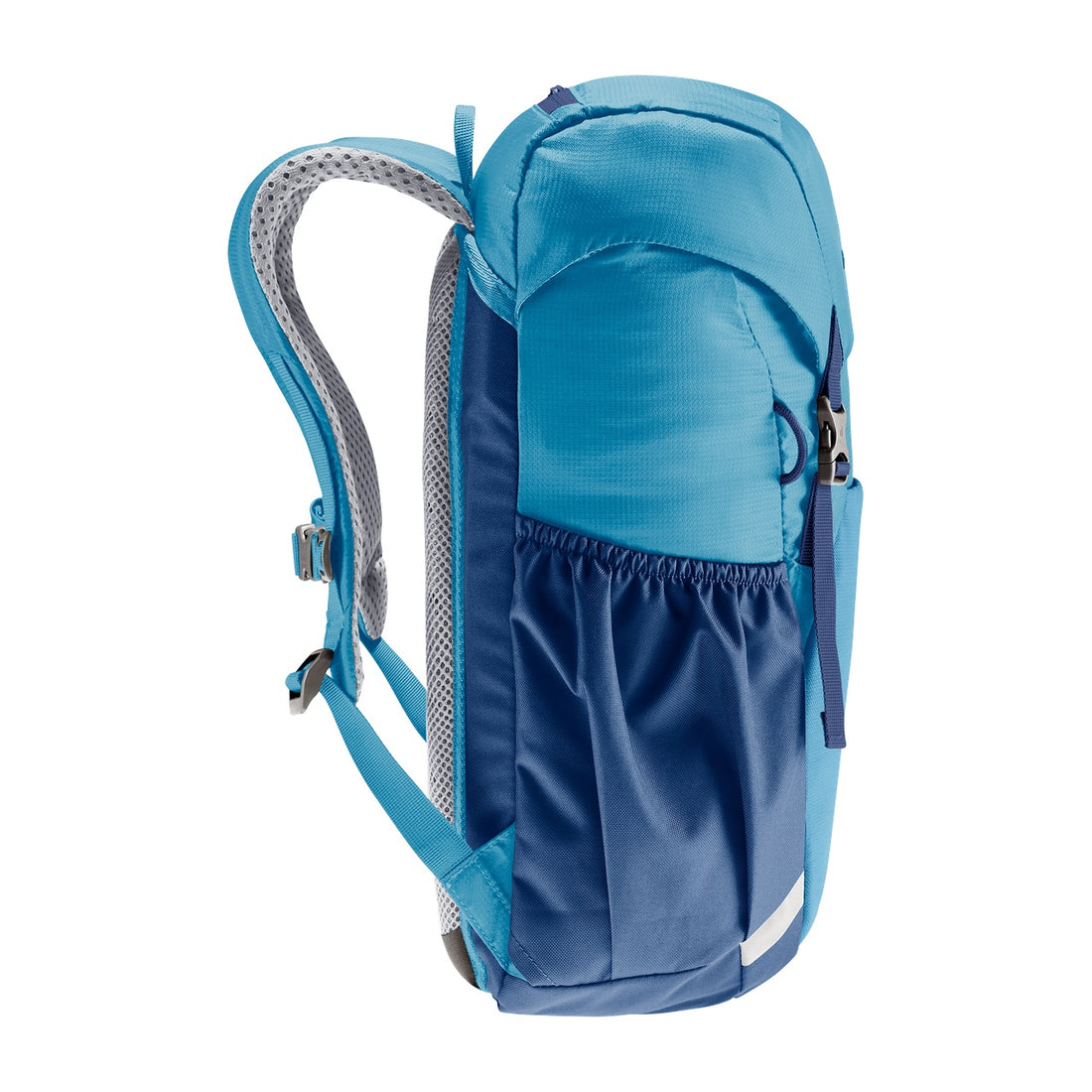Deuter Junior Kids' Backpack in Wave Nightblue — right-side view showing elastic side pocket