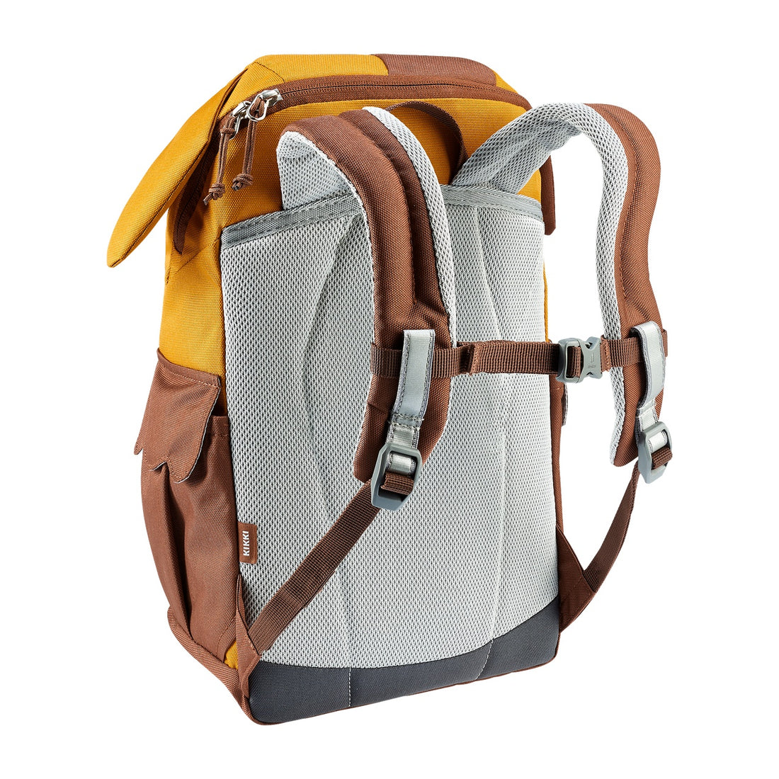 Deuter Kikki Kids' Backpack in Maple Umbra — rear three-quarter view showing back panel and sternum strap