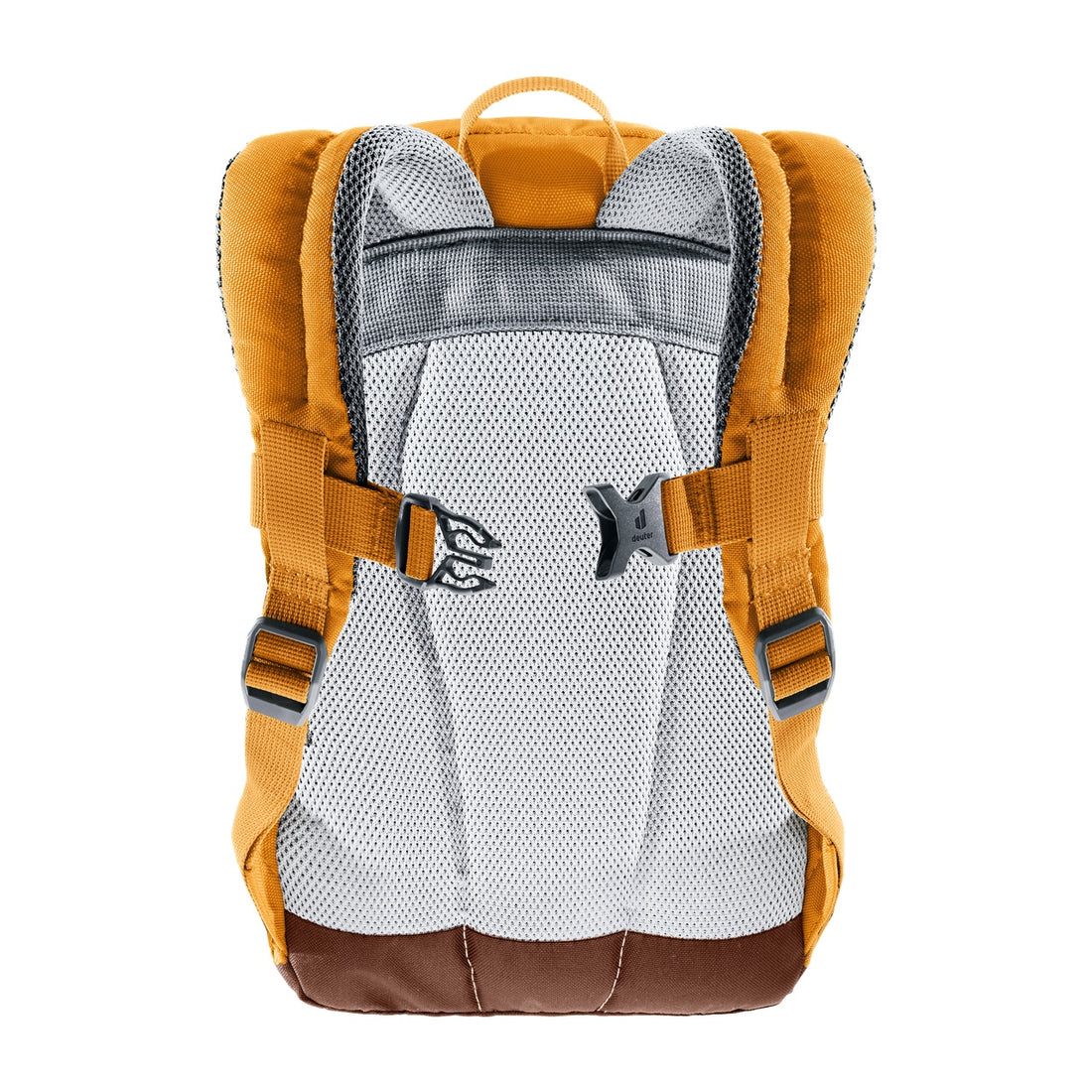 Deuter Pico Kids' Backpack in Amber Maple — straight rear view showing padded back panel and straps