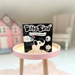 Ditty Bird Sound Book Black and White Animals USB-C Rechargeable