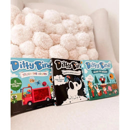 Ditty Bird Sound Book Black and White Animals USB-C Rechargeable