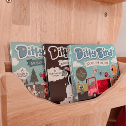 Ditty Bird Sound Book Black and White Animals USB-C Rechargeable