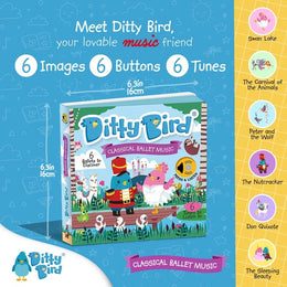 Ditty Bird Sound Book Classical Ballet Music USB-C Rechargeable