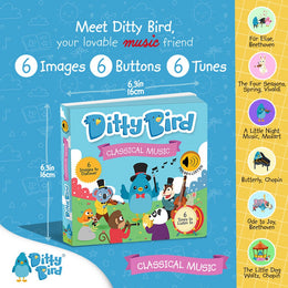 Ditty Bird Sound Book Classical Music USB-C Rechargeable