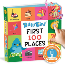 Ditty Bird Sound Book First 100 Places USB-C Rechargeable
