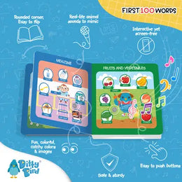 Ditty Bird Sound Book First 100 Words USB-C Rechargeable