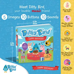 Ditty Bird Sound Book Happy Birthday USB-C Rechargeable