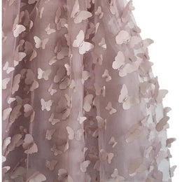 Dolly By Le Petit Tom Allover Butterflies Tutu Dress Mauve Pink