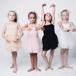 Dolly By Le Petit Tom Pearl Tulle Ballerina Dress Dollypink