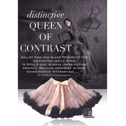 Dolly By Le Petit Tom Pettiskirt Queen Of Contrast Ballet Pink With Black