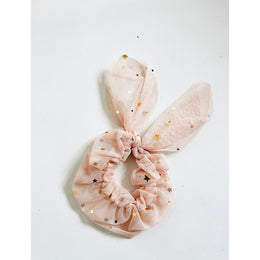 Dolly By Le Petit Tom Stars & Moon Tulle Hair Scrunchie Ballet Pink