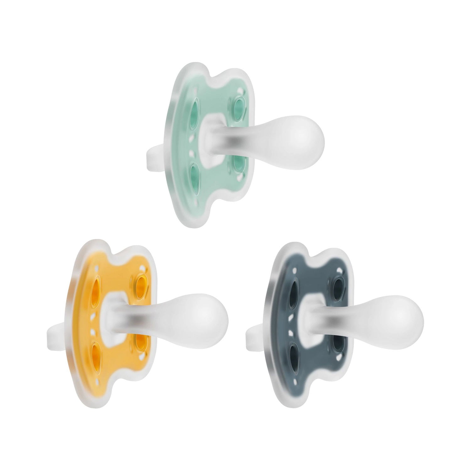 Dr. Brown's Advantage One-Piece Silicone Pacifiers 6–18 Months 3-Pack – Neutral
